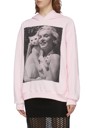 Front View - Click To Enlarge - CHRISTOPHER KANE - Marilyn photographic print hoodie