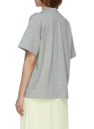 Back View - Click To Enlarge - CHRISTOPHER KANE - Squiggle glass crystal chain T-shirt