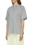Front View - Click To Enlarge - CHRISTOPHER KANE - Squiggle glass crystal chain T-shirt