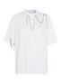 Main View - Click To Enlarge - CHRISTOPHER KANE - Squiggle glass crystal chain T-shirt