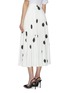 Back View - Click To Enlarge - CHRISTOPHER KANE - Pleated scribble dot print crepe skirt