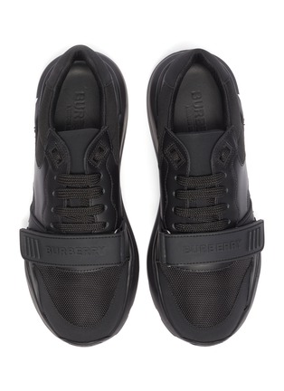Detail View - Click To Enlarge - BURBERRY - 'Ramsay' slogan print sneakers