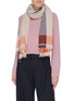 Figure View - Click To Enlarge - JOHNSTONS OF ELGIN - Colourblock Merino wool scarf
