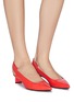 Figure View - Click To Enlarge - PIERRE HARDY - 'Blade' slingback kitten heels