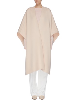 Main View - Click To Enlarge - JIL SANDER - Flared sleeve cashmere melton open coat
