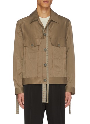 Main View - Click To Enlarge - SONG FOR THE MUTE - Collarless patch pocket jacket