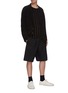 Figure View - Click To Enlarge - ZIGGY CHEN - Drawstring panelled shorts