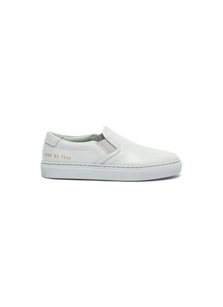 Main View - Click To Enlarge - COMMON PROJECTS - Leather kids skate slip-ons