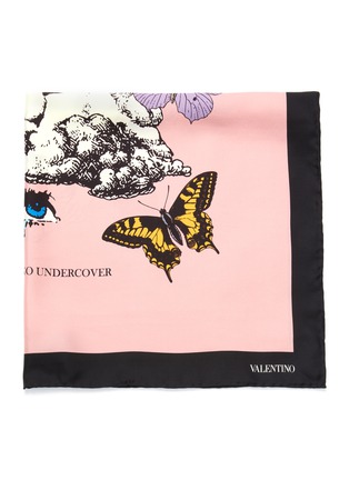 Detail View - Click To Enlarge - VALENTINO GARAVANI - Valentino Garavani x UNDERCOVER graphic print scarf