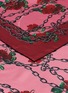 Detail View - Click To Enlarge - VALENTINO GARAVANI - Valentino Garavani x UNDERCOVER rose chain print silk scarf