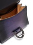Detail View - Click To Enlarge - DELVAUX - 'Brillant Mini' iridescent lizard leather satchel