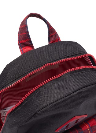 Detail View - Click To Enlarge - HERSCHEL SUPPLY CO. - 'Heritage' check plaid front canvas 9L kids backpack