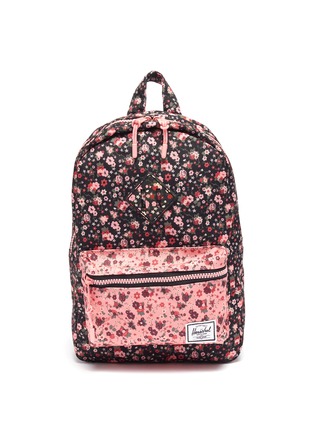 Main View - Click To Enlarge - HERSCHEL SUPPLY CO. - 'Heritage' floral print canvas 9L kids backpack