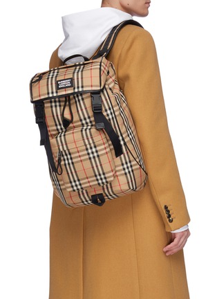 Figure View - Click To Enlarge - BURBERRY - Vintage check backpack