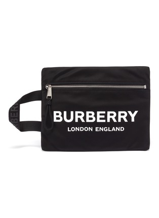 Main View - Click To Enlarge - BURBERRY - Logo print pouch
