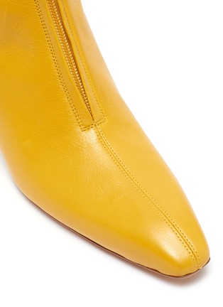 Detail View - Click To Enlarge - ROSETTA GETTY - Zip front leather ankle boots