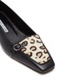 Detail View - Click To Enlarge - MANOLO BLAHNIK - 'Dixon' leopard print calf hair loafers