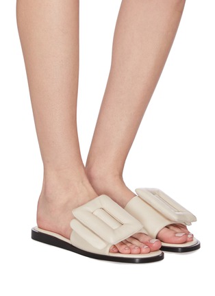 Figure View - Click To Enlarge - BOYY - 'Puffy' single band buckle leather sandal