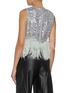 Back View - Click To Enlarge - 16ARLINGTON - Feather hem sequin cropped tank top