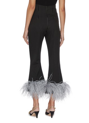 Back View - Click To Enlarge - 16ARLINGTON - Feather cuff pinstripe pants