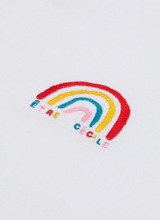  - ÊTRE CÉCILE - Colourblock rainbow patch T-shirt