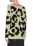 Back View - Click To Enlarge - ÊTRE CÉCILE - Leopard Print V-neck Sweater