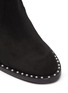 Detail View - Click To Enlarge - STUART WEITZMAN - 'Winslet Pearl' stretch suede thigh high boots
