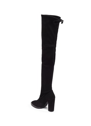  - STUART WEITZMAN - 'Winslet Pearl' stretch suede thigh high boots