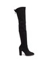 Main View - Click To Enlarge - STUART WEITZMAN - 'Winslet Pearl' stretch suede thigh high boots