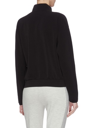 Back View - Click To Enlarge - JAMES PERSE - Cropped funnel neck track jacket