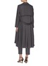 Back View - Click To Enlarge - JONATHAN LIANG - Layered pleated back asymmetric belt waterfall jacket