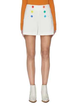 Main View - Click To Enlarge - ALICE & OLIVIA - 'Ferris' contrast button sailor shorts