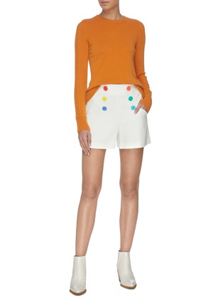 Figure View - Click To Enlarge - ALICE & OLIVIA - 'Ferris' contrast button sailor shorts