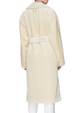 Back View - Click To Enlarge - TIBI - Luxe faux fur oversized coat