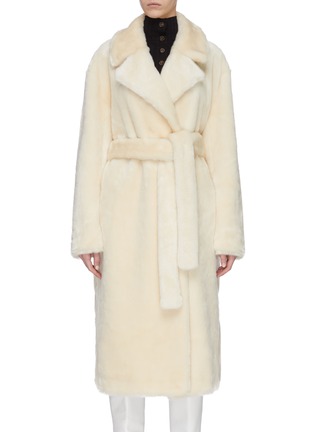 Main View - Click To Enlarge - TIBI - Luxe faux fur oversized coat