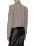 Back View - Click To Enlarge - TIBI - 'Tropical' wool cropped scarf blazer