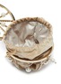 Detail View - Click To Enlarge - ROSANTICA - 'Afrodite' half sphere faux pearl embellished caged pouch bag