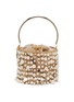 Main View - Click To Enlarge - ROSANTICA - 'Rea' faux pearl cage bucket bag