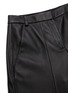  - TIBI - Leather knee length shorts