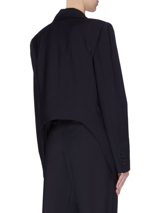 Back View - Click To Enlarge - TIBI - 'Tropical’ double breasted cutout back blazer