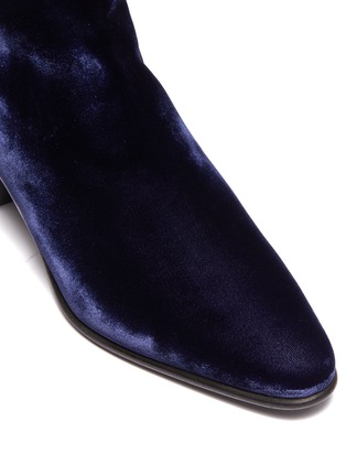 Detail View - Click To Enlarge - PIERRE HARDY - 'Reno' velvet ankle boots