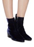 Figure View - Click To Enlarge - PIERRE HARDY - 'Reno' velvet ankle boots