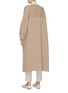Back View - Click To Enlarge - JIL SANDER - Colourblock collar wool-cashmere knit open coat