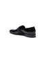  - SANTONI - 'Moore' grosgrain band patent leather loafers