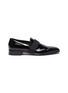 Main View - Click To Enlarge - SANTONI - 'Moore' grosgrain band patent leather loafers