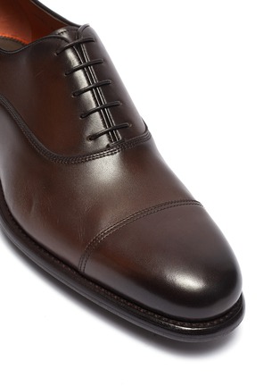 Detail View - Click To Enlarge - SANTONI - 'Arizona Bologna' leather Oxfords
