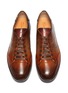 Detail View - Click To Enlarge - SANTONI - Burnished leather sneakers