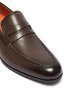 Detail View - Click To Enlarge - SANTONI - 'Arizona Bologna' leather penny loafers