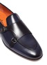 Detail View - Click To Enlarge - SANTONI - 'Carlos' apron front double monk strap leather loafers