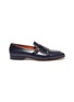 Main View - Click To Enlarge - SANTONI - 'Carlos' apron front double monk strap leather loafers